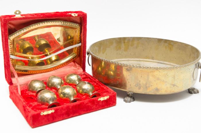  Vintage Brass Cordial Goblet & Platter  http://www.ctonlineauctions.com/detail.asp?id=668234