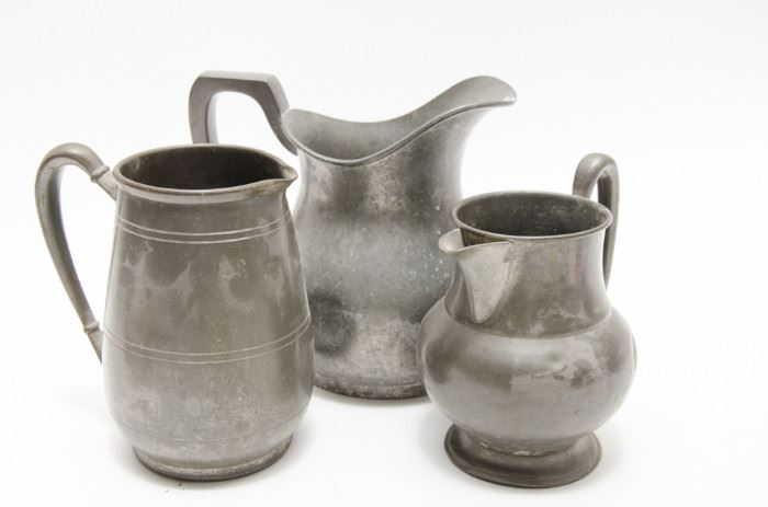  Three Pewter Pitchershttp://www.ctonlineauctions.com/detail.asp?id=668246