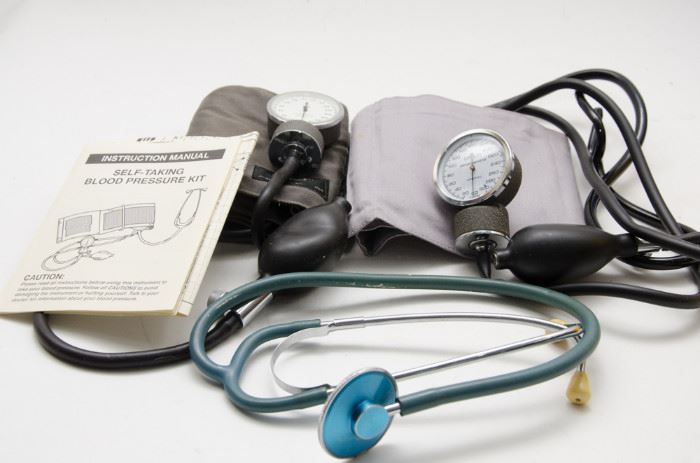  Blood Pressure Cuffs and Stethoscope  http://www.ctonlineauctions.com/detail.asp?id=668274