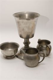  Pewter Goblet and other Pieces  http://www.ctonlineauctions.com/detail.asp?id=668272