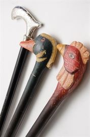  Decorative Walking Canes http://www.ctonlineauctions.com/detail.asp?id=668284
