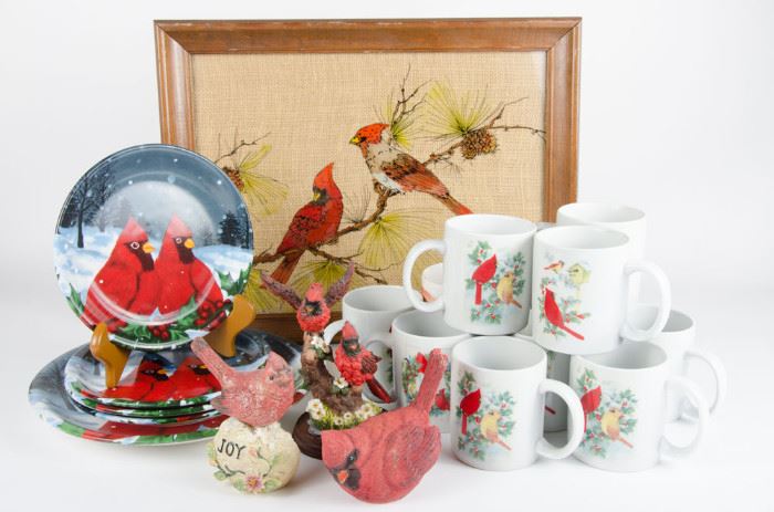 Collection of Holiday Cardinal Dishes & Decorhttp://www.ctonlineauctions.com/detail.asp?id=668302
