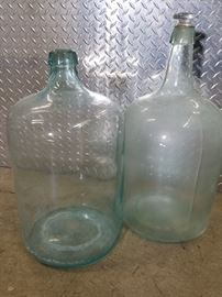 Pair of Large Decorative Glass Jugs  http://www.ctonlineauctions.com/detail.asp?id=668301