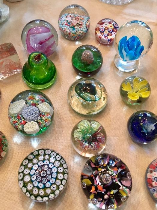 Paperweight collection ~ several sold on Sat. but there are still many available. 