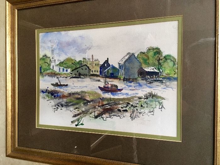 Original watercolor by Pat M. Smith 1969