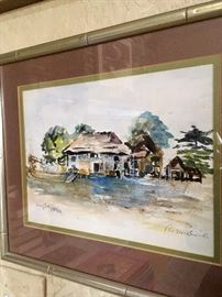Original watercolor by Pat M. Smith