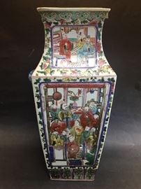 Antique Chinese Porcelain Vase 16.5 ins tall