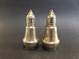 Sterling silver salt and pepper shakers