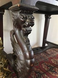 Antique bureau on stand