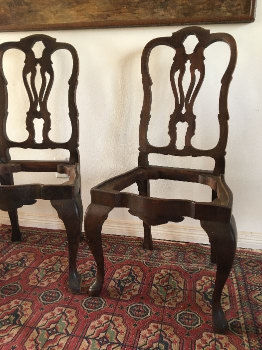 Antique Queen Anne side chairs (total of 4) which do come with their seats. 
