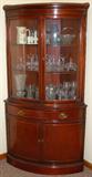 Antique corner china cabinet