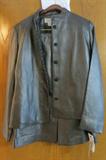 Leather women's suit