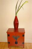 Red Asian cabinet