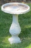 Concrete birdbath