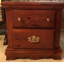 Pair Pine Nightstands