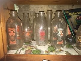Antique Milk Bottles from Baltimore Dairy