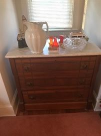 Marble top dresser