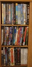 Huge amount of kids related DVD videos.  Mostly brand new