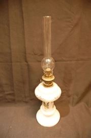 Bristol Glass Oil Lamp