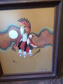Kiowa dancers print Robert Redbird 20x24