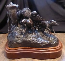 WhenNatureKeptTheBalance bronze by Ted Long
