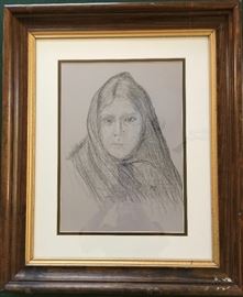 Indianwoman Charcoal by  Texas Jack Hondo