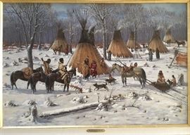 Native American oil by Ted Long