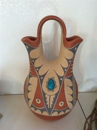 Native American wedding vase by Mary Smith, old