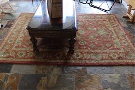 9' x 6' wool rug
