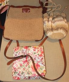 Lot of 3 purses, Patricia Nash, Lucky Brand, The  Sak
