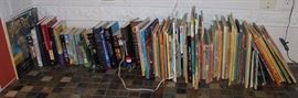 Box lot of books, many children's books,  paperbacks
