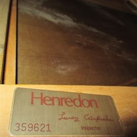 BURT REYNOLDS DESK FROM THE JUPITER THEATRE WITH SIGNED CERTIFICATE HENREDON LEROY CARPENTER