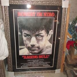 RAGING BULL SIGNED BY JAKE LOMATTA (POSTER)