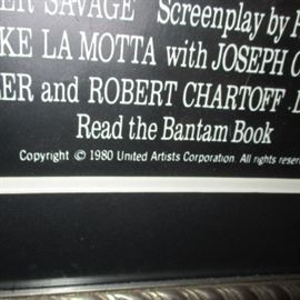 RAGING BULL SIGNED BY JAKE LOMATTA (POSTER)