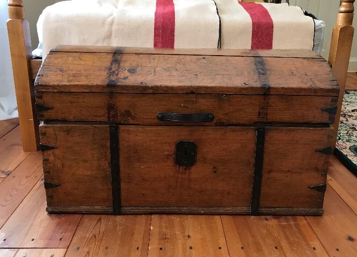 Antique Trunk with Domed Top