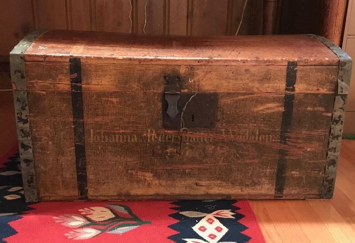 Antique Trunk with Original Fittings