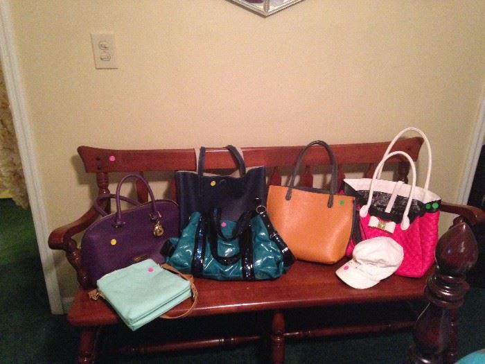 Excellent condition, new and vintage, handbag designers include Betsy Johnson, Nine West, and Michael Kors