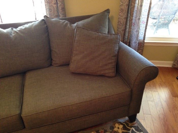 American Signature Home charcoal grey couch, excellent condition, less than 2 years old. Smoke free home. 
