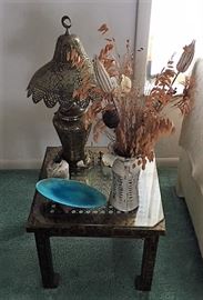 Pair of Mid Century Asian end tables 