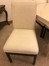 David Edward upholstered  dining room chairs 