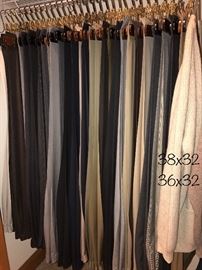 Men’s dress pants; average size is 38x32 and 36x32