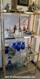 Metal and Glass Shelves and Decor