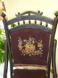 Victorian Era Folding Chair - (Close Up View)