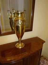 English Brass Urn
