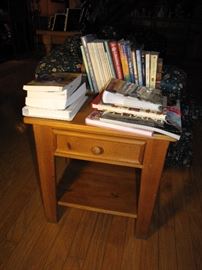 The books again, but a better view of the end table.