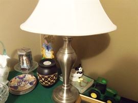 Brushed Nickel table lamp