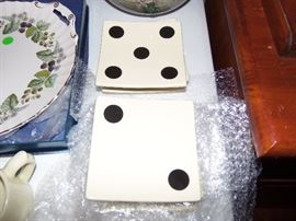 Restoration Hardware "dice" plates for tapas, snacks,etc