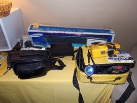 Underwater camera in carrying case