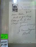 Honus Wagner Signed & Written Letter