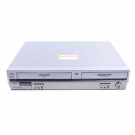 Panasonic DVD/VHS Player/Recorder: A Panasonic DVD/VHS player/recorder. It has a model number of DMR-E75VP and a serial number of KT4CA013005. It was manufactured in March of 2004.